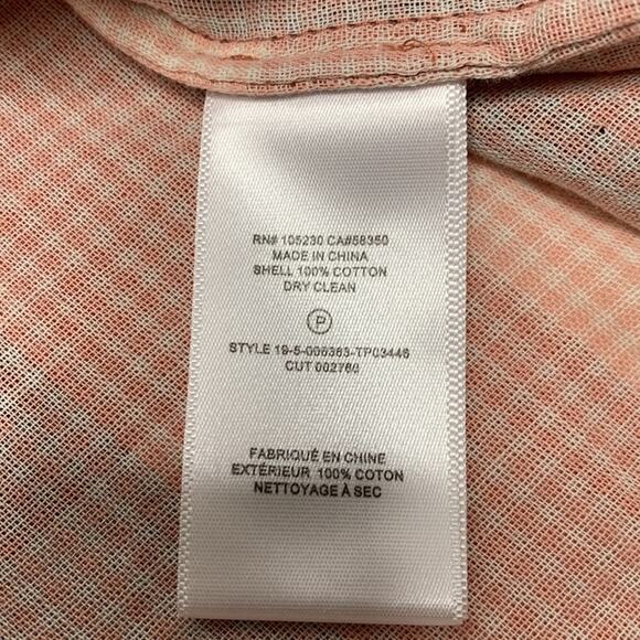 JOIE Dia Plaid Top in Cider Orange Size XL lined with a gingham print - Picture 9 of 12